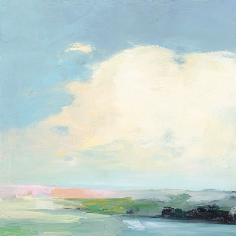«Colorful Horizon II Bright», peinture sur toile tendue, H 30 po x l 30 po