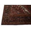Tapis décoratif en laine rouge brique rouge de conception unique 10 pi 1 po x 13 noué à la main des années 1980