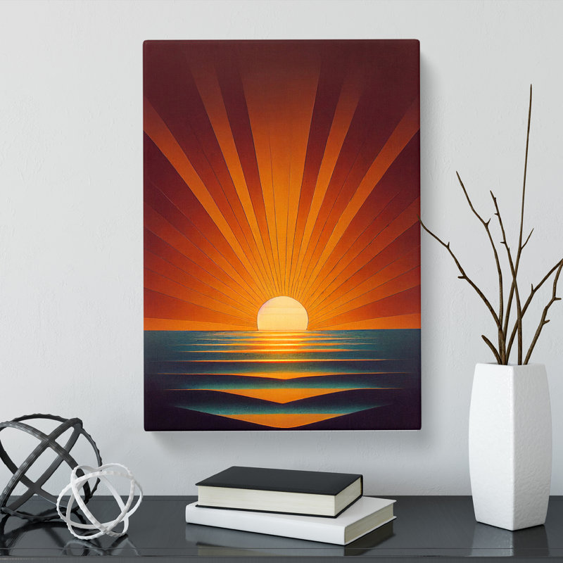 Auzenne Egyptian Sunset - Wrapped Canvas, 50cm H x 35cm W x 3cm D