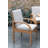 Hermes 9Pc Outdoor Patio FSC Wood Dining Set With Cushions