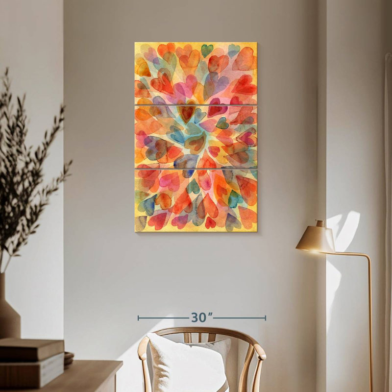 Hardie Hearts, 57'' H X 36'' W