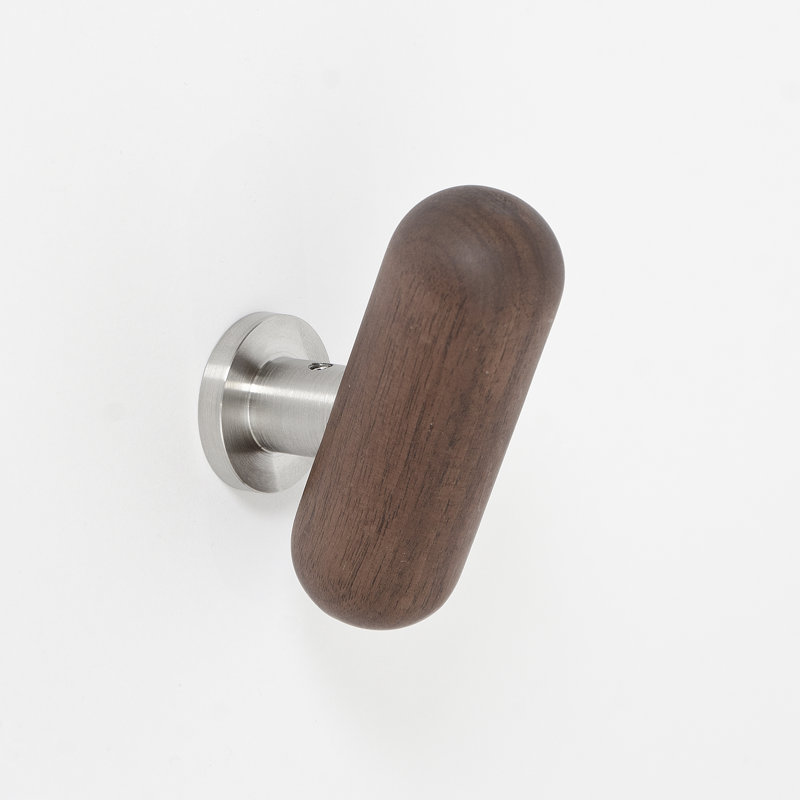 Ikko Wall Mounted Robe Hook, Walnut