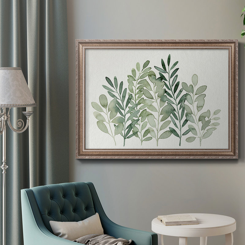 Forage Greens I - peinture sur toile encadrée, H 16 po x l 20 po