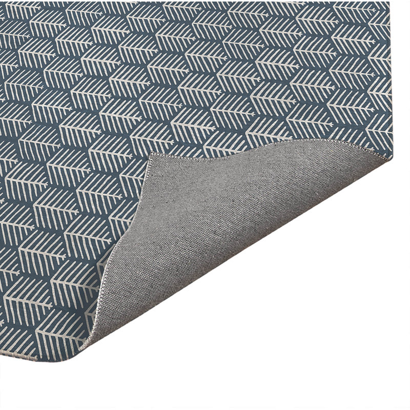 Stitch Patch Indoor Doormat, Blue, 60" W x 84" L