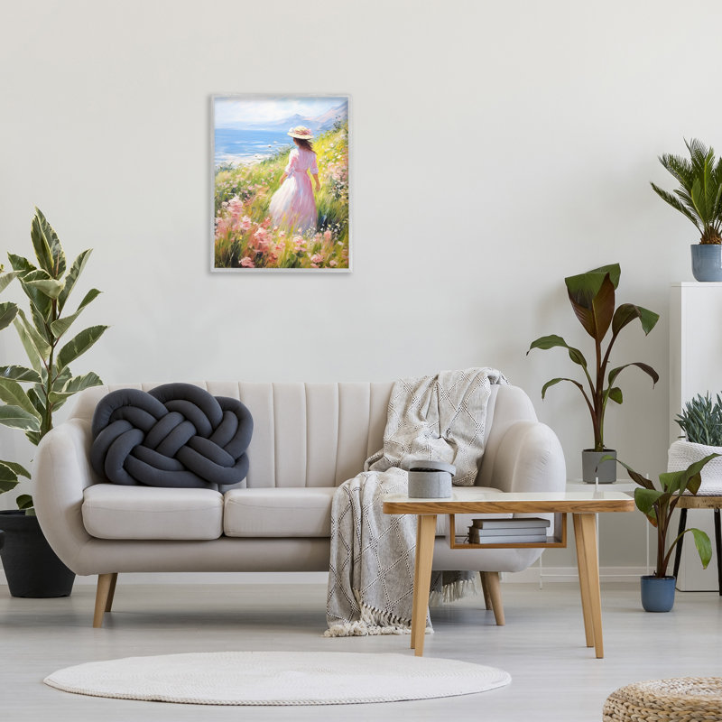 "Cadre unique pour femme" par RB sur toile, Estampe numérique Farmhouse, H 30 po x l 24 po