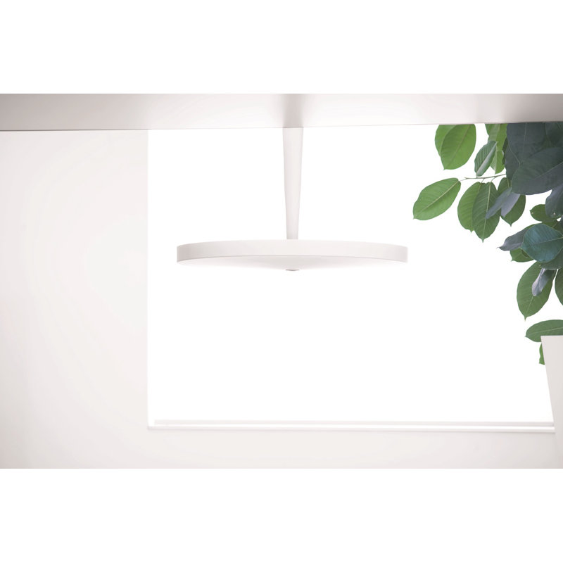 Semi Flush Mount, Matt White