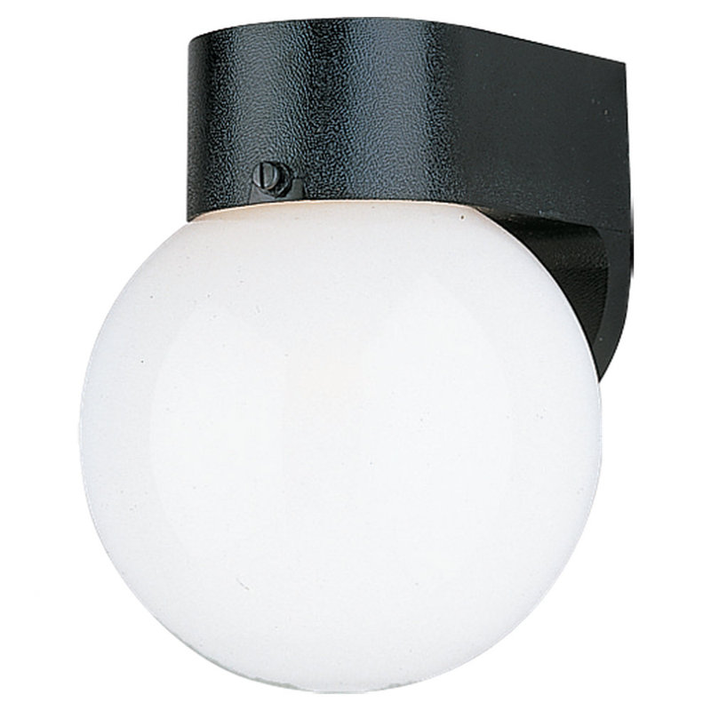 One Light Outdoor Wall Lantern from Generation Lighting , Black, Yes