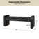 Abhirup 55'' W Modern Piano Key Design Upholstered Bench with Rubber Wood  Legs