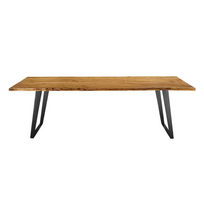 Modway Viggo 60" Live Edge Acacia Wood Dining Table