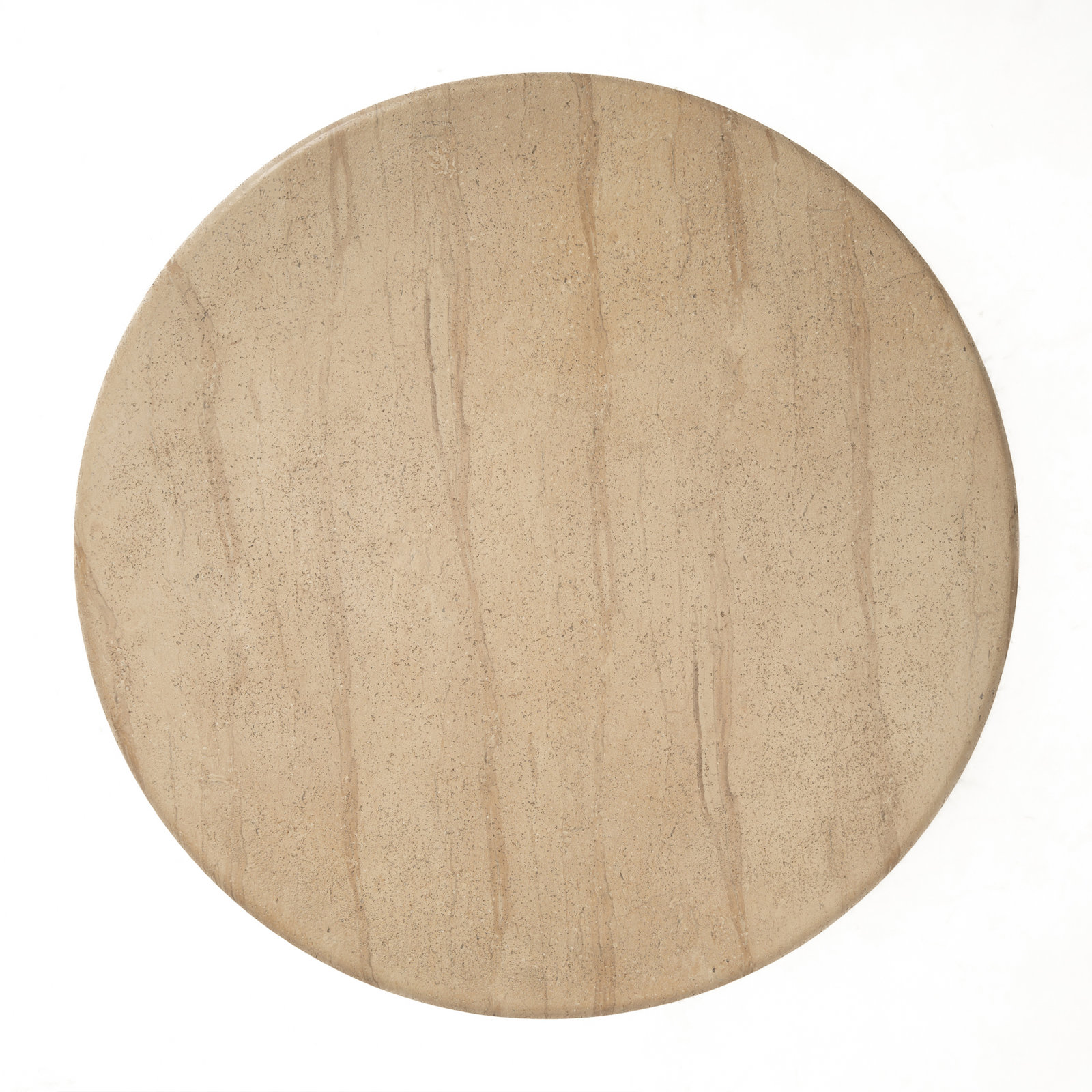 Tithi 35" Patio Bistro Table, Faux Travertine