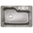 Stainless Steel Single Bowl Drop-In Kitchen Sink with Faucet Hole-39492833