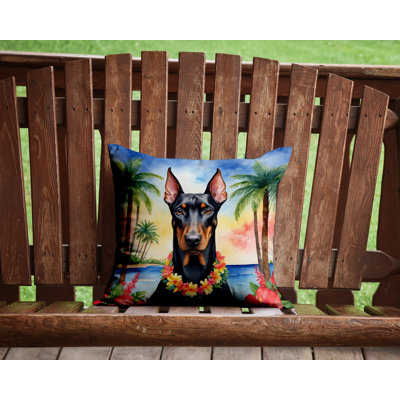 Coussin Doberman Pinscher Luau