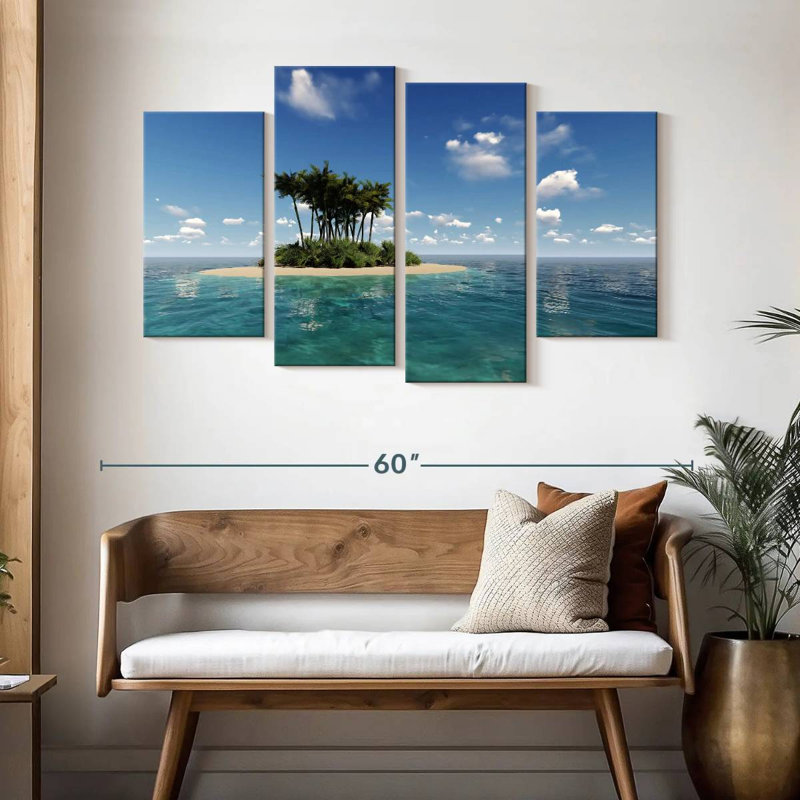 Gillard Small Tropical Island, 32" H x 52" W