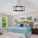 7 - Light 21.3" Wide Geometric Candle-Style Square / Rectangle Lantern Chandelier