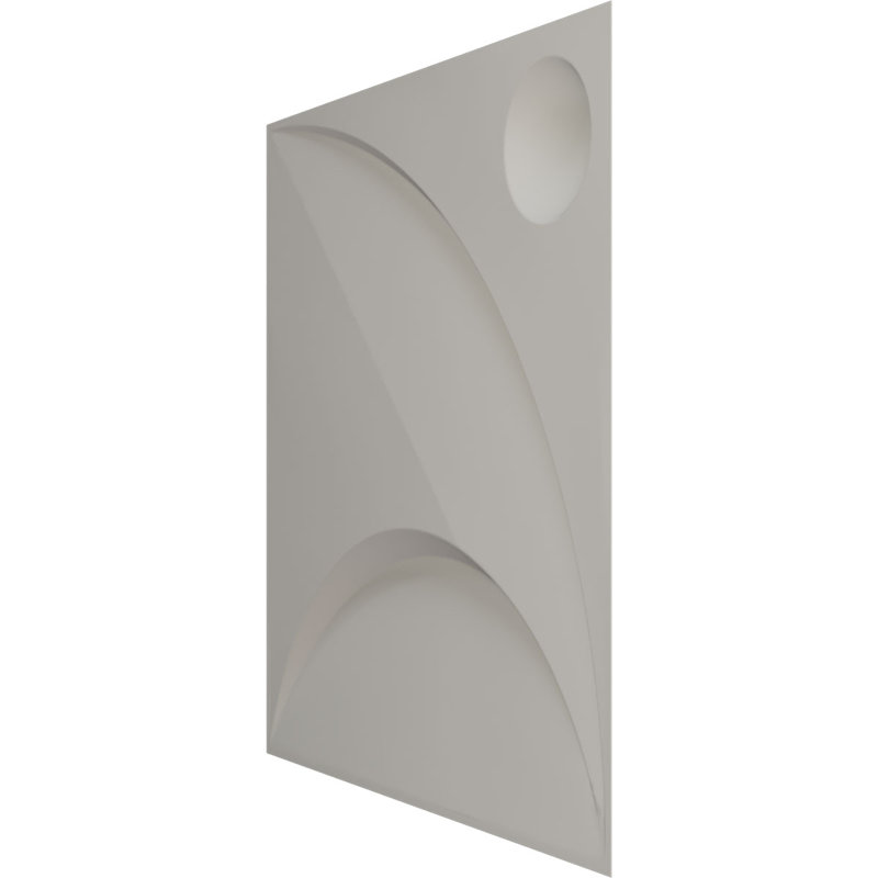 Panneau mural blanc 19,625 "H x 19,625", Rose champagne métallique nacré universel