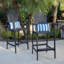 Ensemble de 2 tabourets de bar Adirondack d'extérieur-262643727