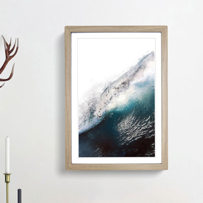 Under the Wave in Abstract - Picture Frame Graphic Art Print