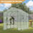 9.75 Ft Big Walk In Greenhouse With Screen Windows & Roll-up Zipper Door, 67 X 117 X 83'' Plant Green Houses For Outdoors, 3 Tiers 18 Shelves Stands Plastic Portable Heavy Duty Indoors Warm