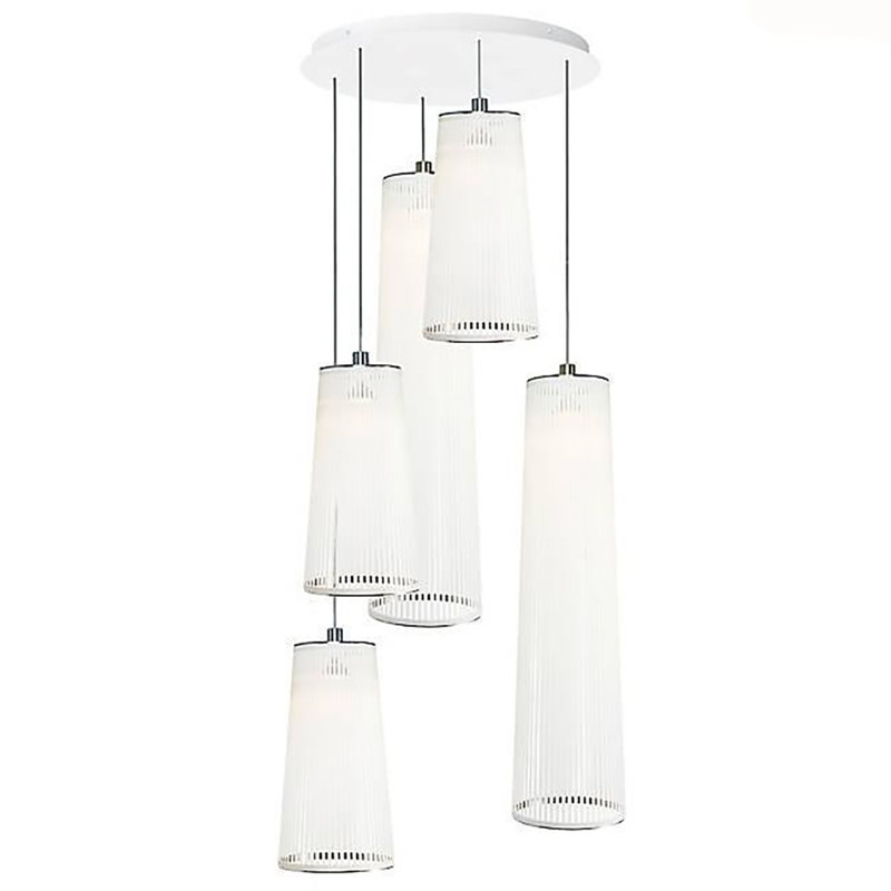 Mélange de lustre Solis, Blanc, H 50 po x l 30 po x P 30 po
