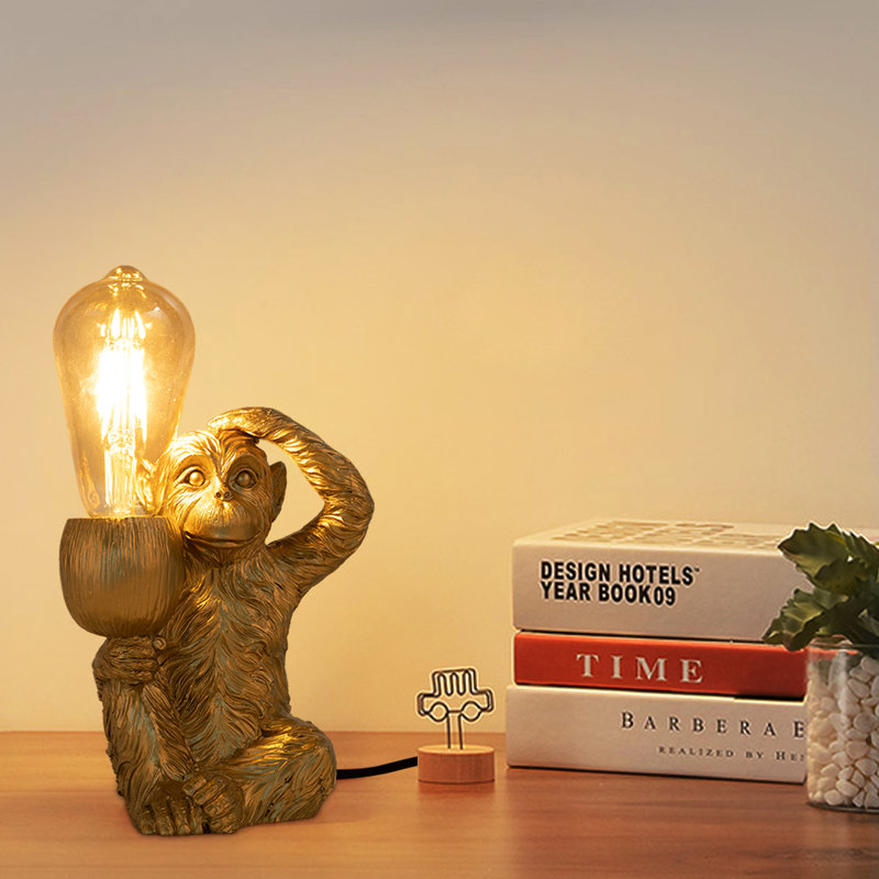 Modern Monkey Table Light Retro Resin Light Fixture