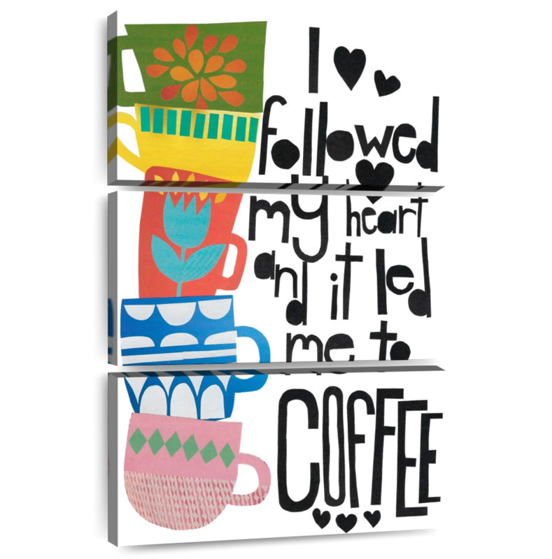Heart And Coffee, 65" H x 42" W