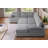 Eugene 4 Piece Upholstered Corduroy Sleeper Sectional Sofa With Storage Chaise-1600042118