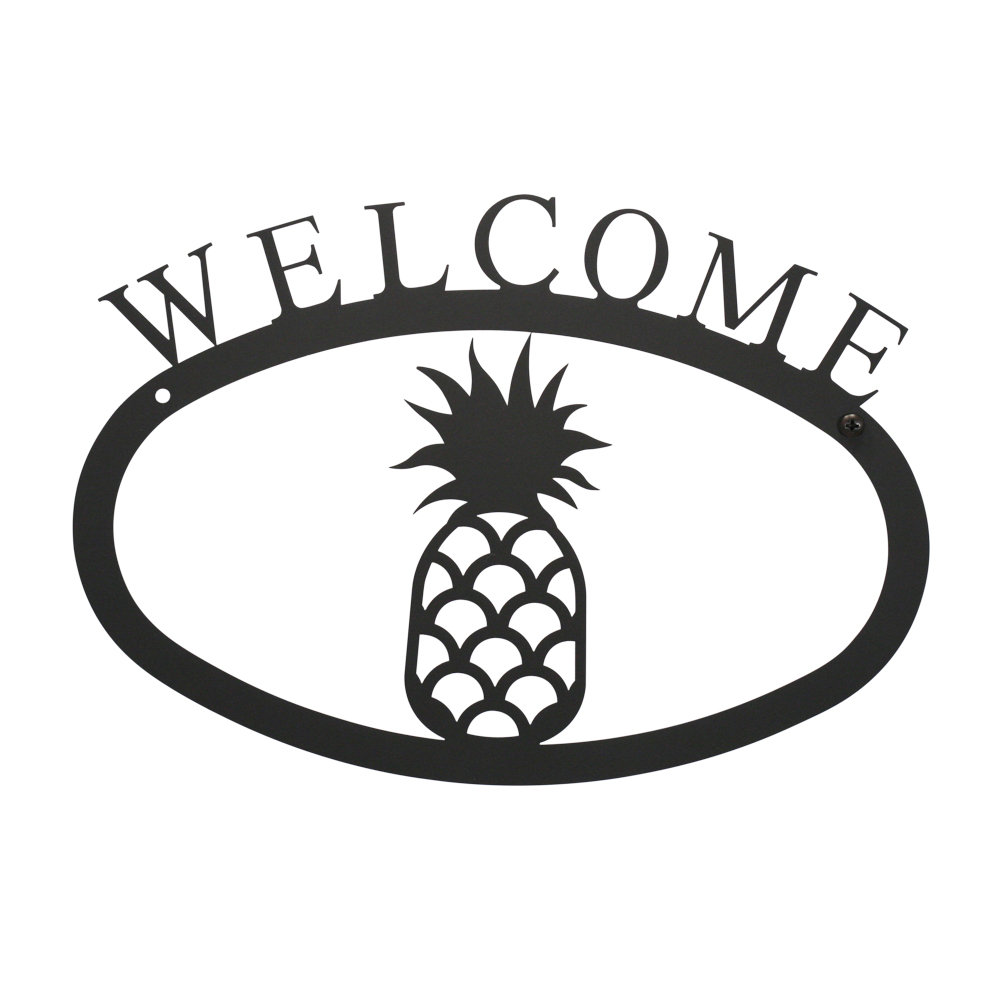 Santana Pineapple Welcome Sign Bayou Breeze 