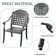 Round 4-Person Outdoor Dining Set With Complimentary Exquisite Seat Cushions In Random Colors(Set Of 5)