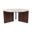 Sagebrook Home 39" Somerset Marble And Wood Coffee Table, Multi