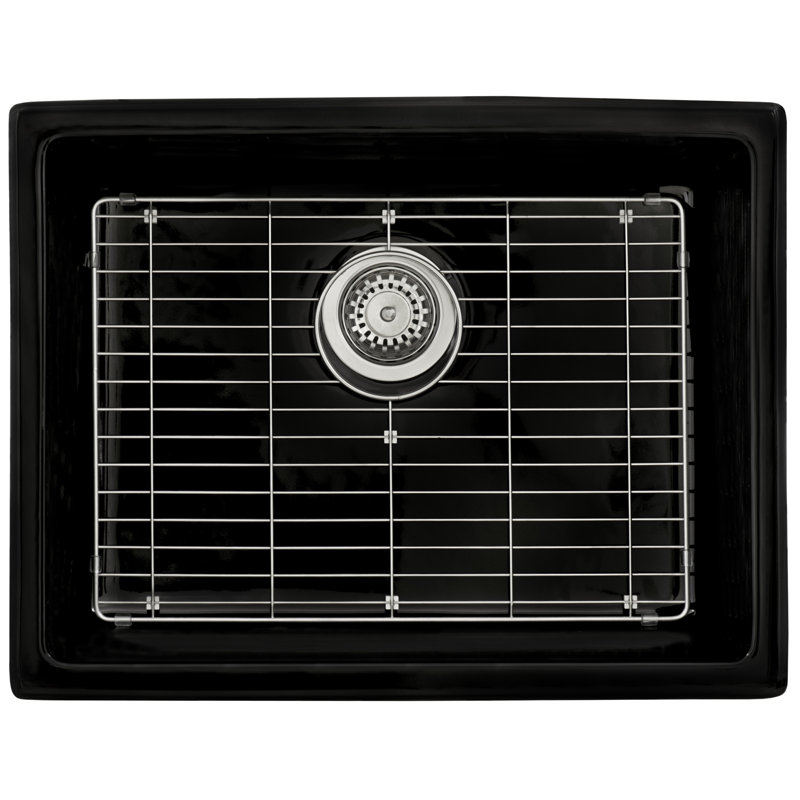 Ruvati 18'' W Single Bowl Fireclay Kitchen Sink