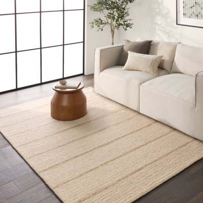 Tapis brun clair / beige fait à la main Vibe By Latitude Run® Almeda