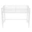 Lit mezzanine simple en métal de taille XL, lit mezzanine avec échelle facile à monter et garde-corps, blanc-683503601