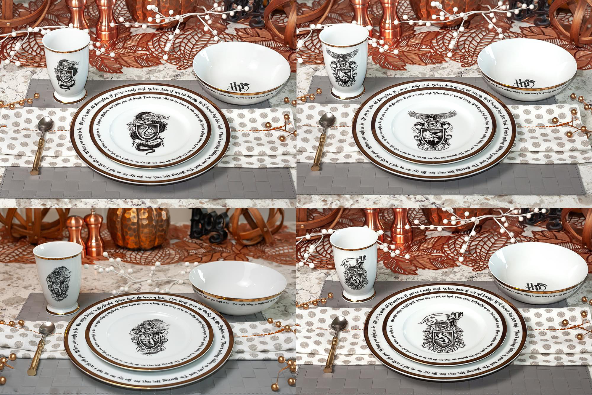 Ukonic Ceramic Dinnerware Set - Service for 4