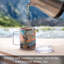 Tasse en acier inoxydable avec couvercle 12 oz.