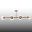 Luminaire suspendu linéaire en verre 6 lumières-478537868-478537859