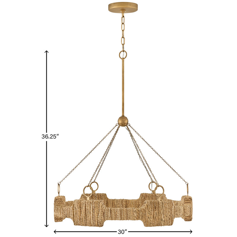 Hinkley Raffi LED Chandelier, 36.25" H x 30" W x 30" D
