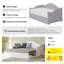 Lit de jour de style chalet avec couchette escamotable et tiroirs de rangement-116844402