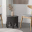 Ensemble de 2 chaises rétro en bois d'hévéa avec dossier ergonomique et coussins moelleux, naturel et beige-119320504-119320508