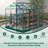 6 ft. W x 8 ft. D Polycarbonate Aluminum Frame Greenhouse With Ventilation And Rain Gutter Walk In Greenhouse For Outdoors