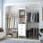 21"-96" Closet System With 3 Drawers And 3 Rods(Can Be Cut To Fit)-1254504129