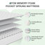  27cm Memory Foam Pocket Sprung Mattress-800590818