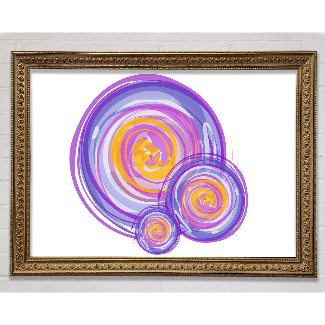 Trio Of Swirls Gerahmter Druck