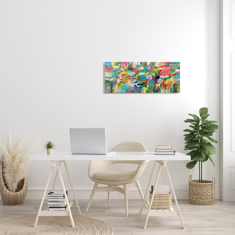 «Complex Playful ToneBright» - impression, H 13 po x l 30 po, Toile tendue