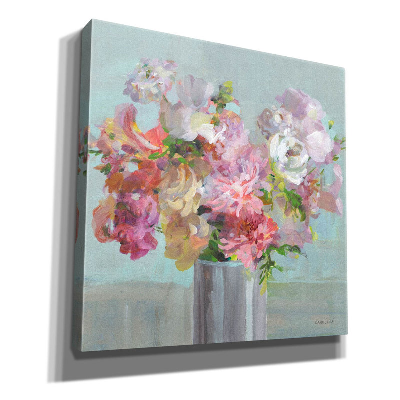 «Spring Beauties» par Danhui Nai, art mural sur toile, H 26 po x l 26 po