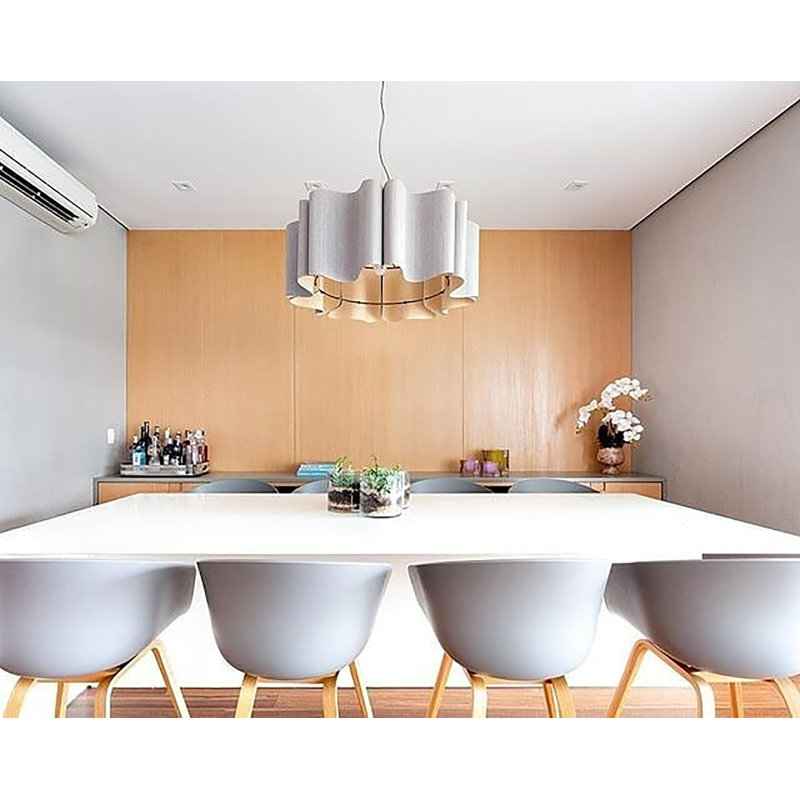 Luminaire suspendu unique et audacieux 1 lumière Paulina, Chêne gris