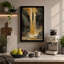 Waterfall in Shadow Landscape - Wrapped Canvas-187848845-187848835