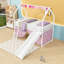 Lit mezzanine simple avec glissade et accessoires ludiques-1155732821