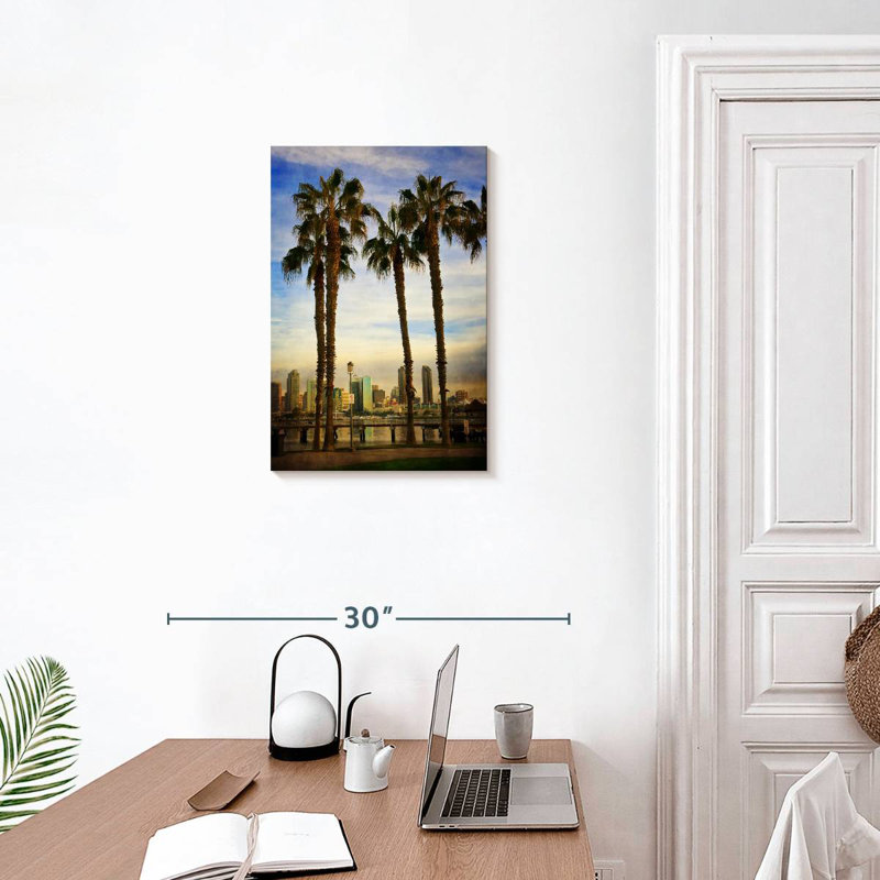 Palmiers de Californie, H 24 po x l 16 po
