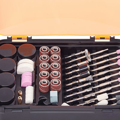 Rotary Tool Accessory Kit, 357PCS Accessories Kit, 1/8" Diameter Shank, Universal Fitment Power Rotary Tool Accessories Set For Grinding, Carving, Sanding, Cutting, Drilling