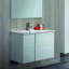 Ensemble de meuble-lavabo de salle de bain simple fixé au mur 32 po Miguel-2141371998-2141371999
